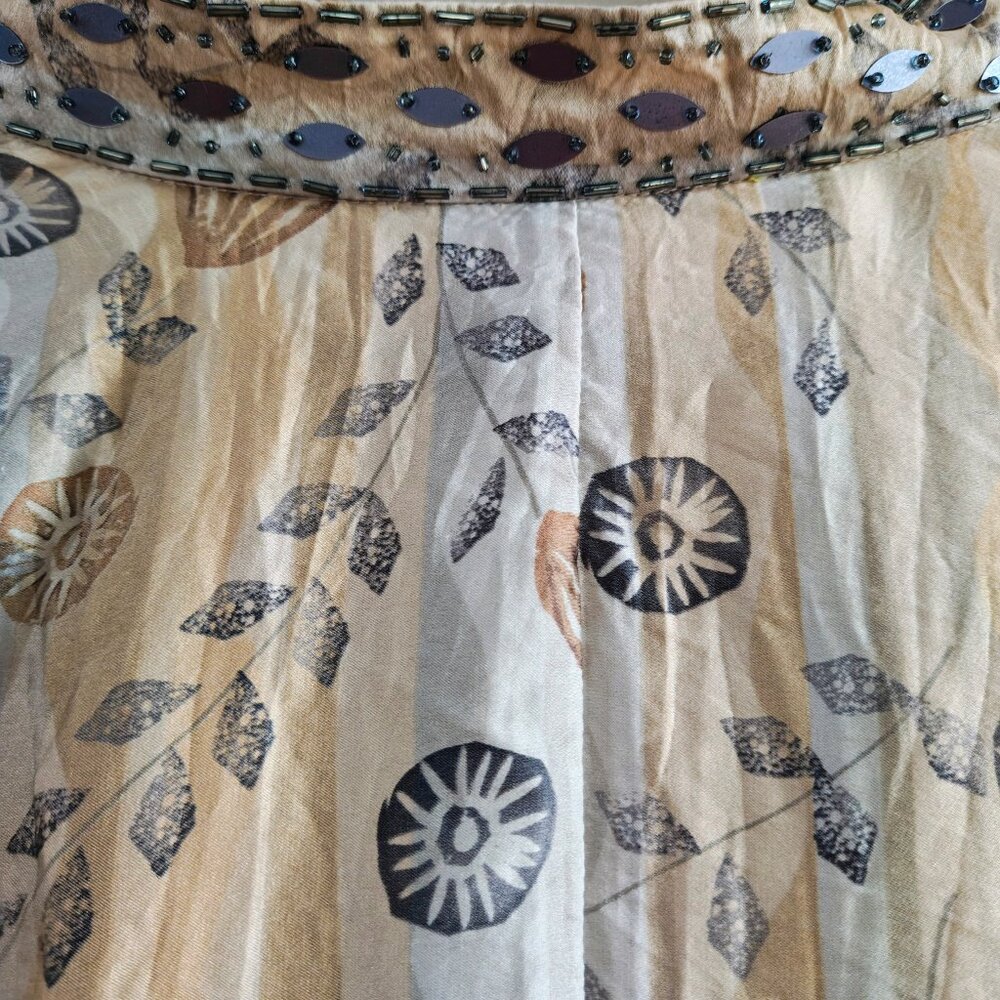 Vintage Embellished Silk Blouse - Picture 6 of 11